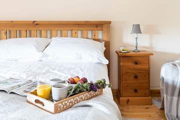 Breakfast in bed? You're on holiday after all.