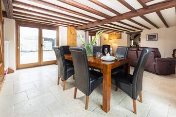 Enjoy a meal together around the dining-table.