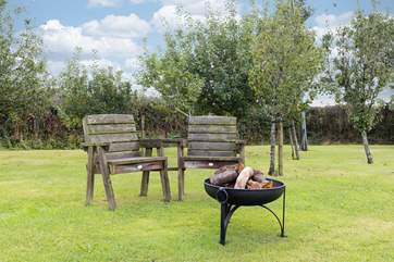 Sit out in the orchard for a chilled evening around the fire-pit.