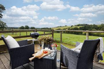 Light up the barbecue and take in those spectacular country views.