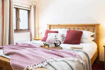Treat yourself to breakfast in bed, you're on holiday.