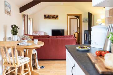 The Shippon is an open plan cottage.