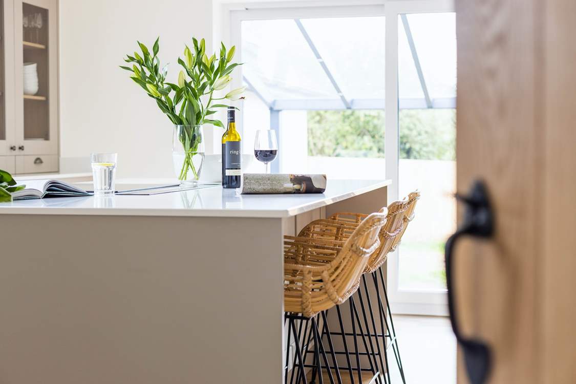 Pull up a stool and chat with the chef.