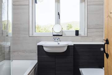 The well designed family bathroom.