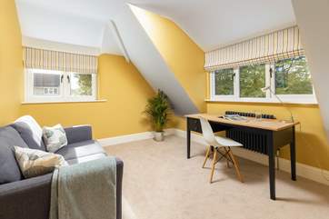 The snug on the first floor is perfect for a quiet read or perhaps to catch up if work calls.