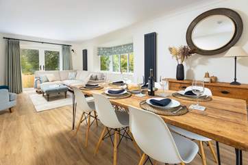 The fabulous open plan living area makes for the perfect holiday.