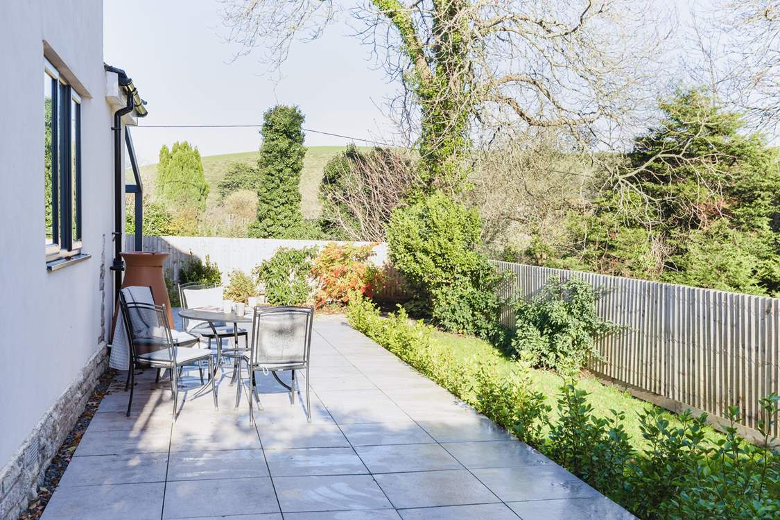 The wrap-around garden allows you to follow the sun wherever it is during the day.