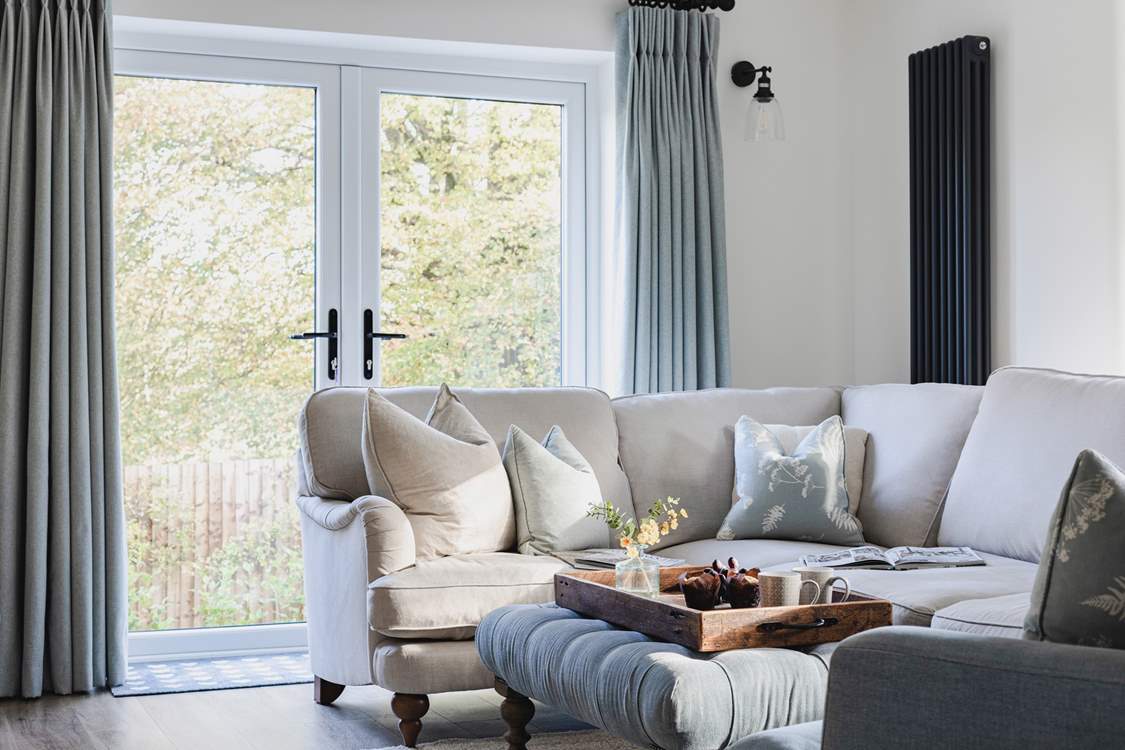 Sit back and relax on the super corner sofa.
