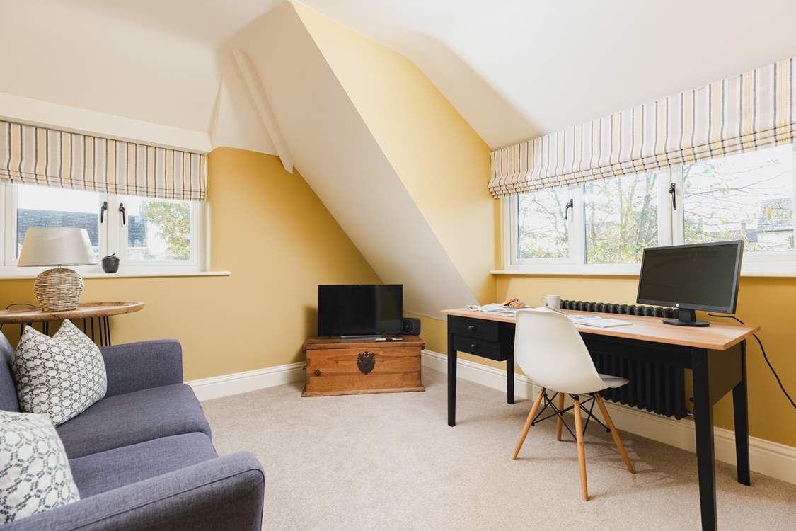 The snug on the first floor is perfect for a quiet read or perhaps to catch up if work calls.