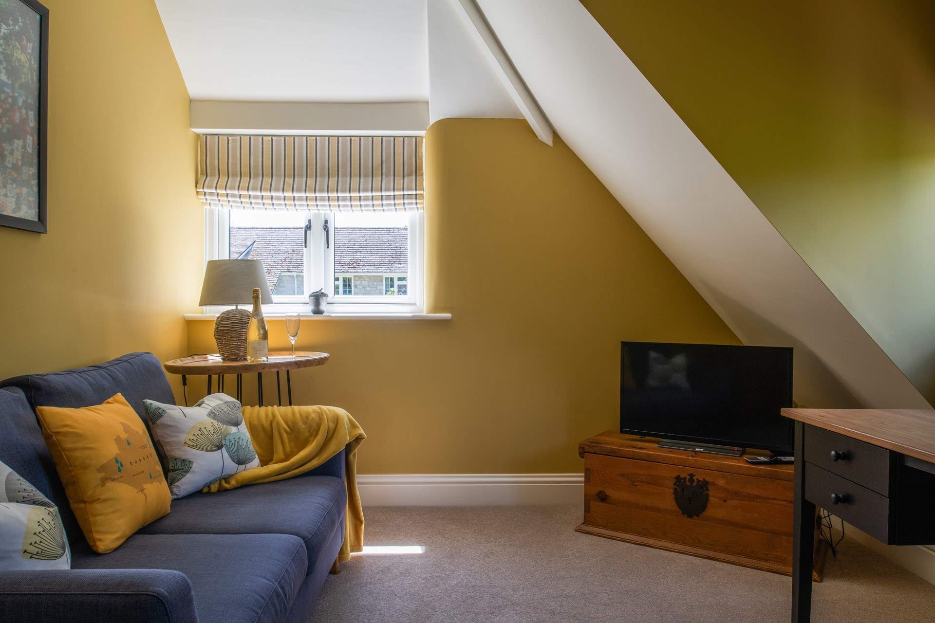Also on the first floor is this cosy snug for a bit of quiet escapism.