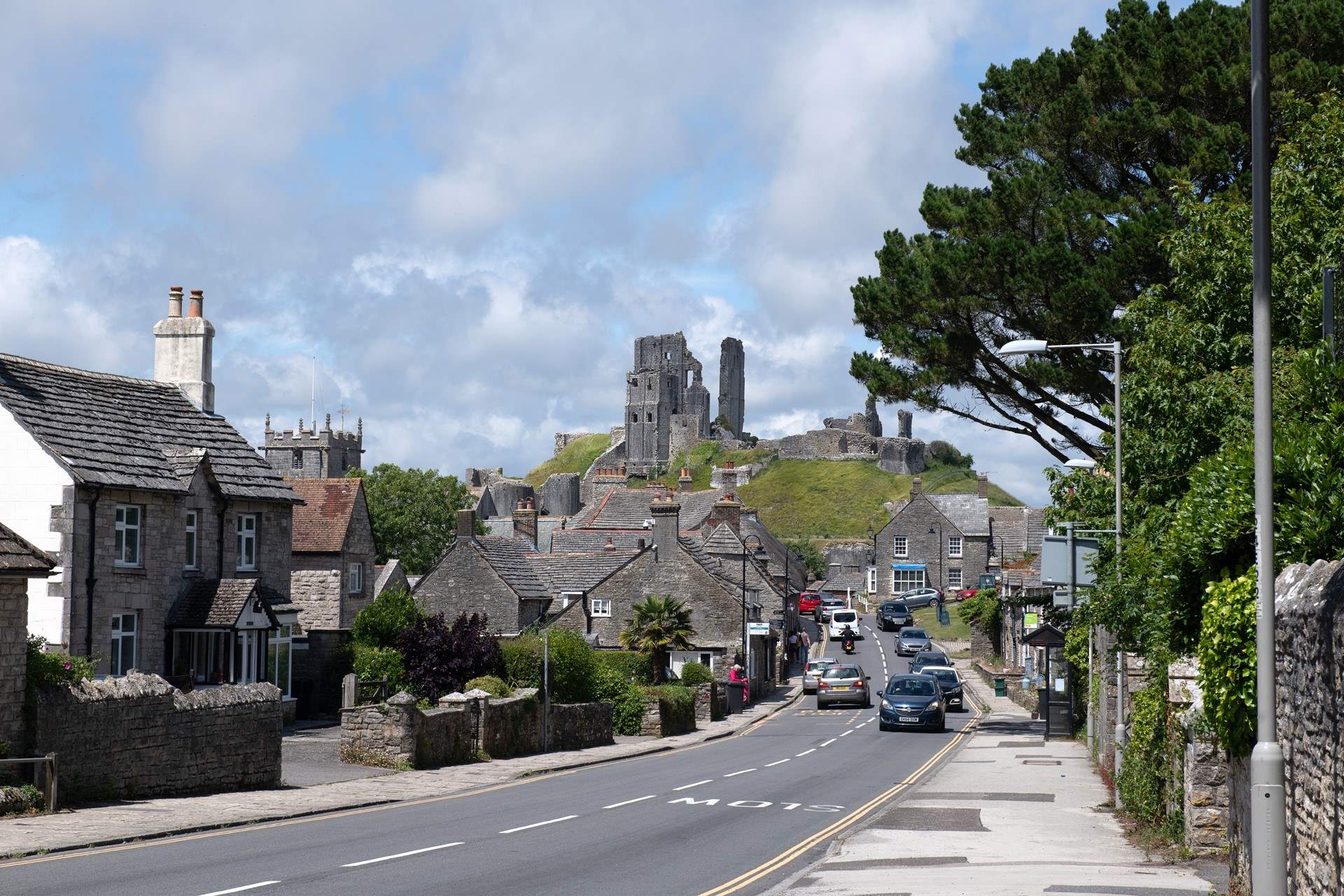 Stunning views towards the castle.