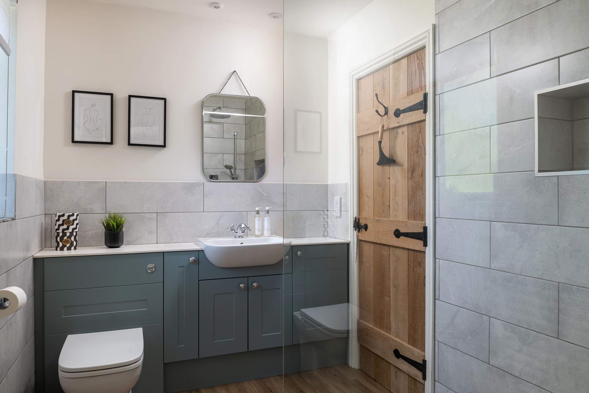 The en-suite to the downstairs bedroom is a delight.