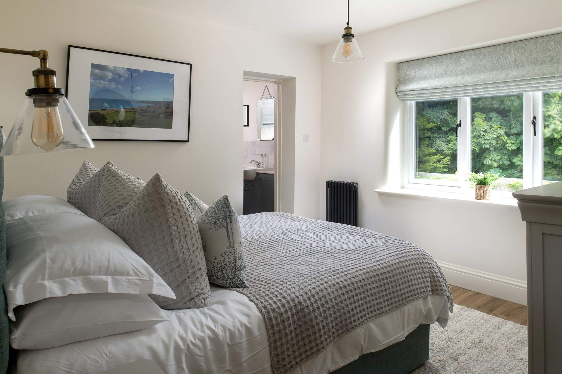 The downstairs bedroom is perfect for convenience and features a luxury wet-room (that also connects to the kitchen).