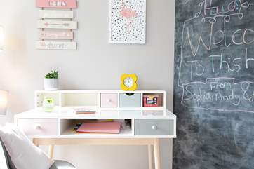 This fabulous desk is in the first floor snug/playroom.
