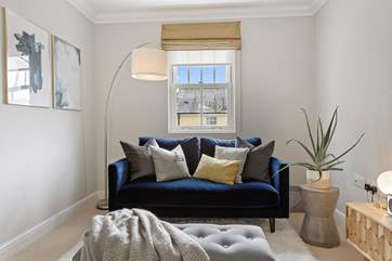 Snuggle up on the comfy sofa and enjoy a holiday read.