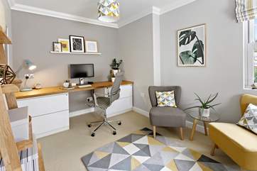 The study is a lovely quiet room.