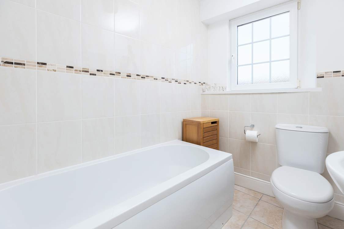 The family bathroom is on the first floor.