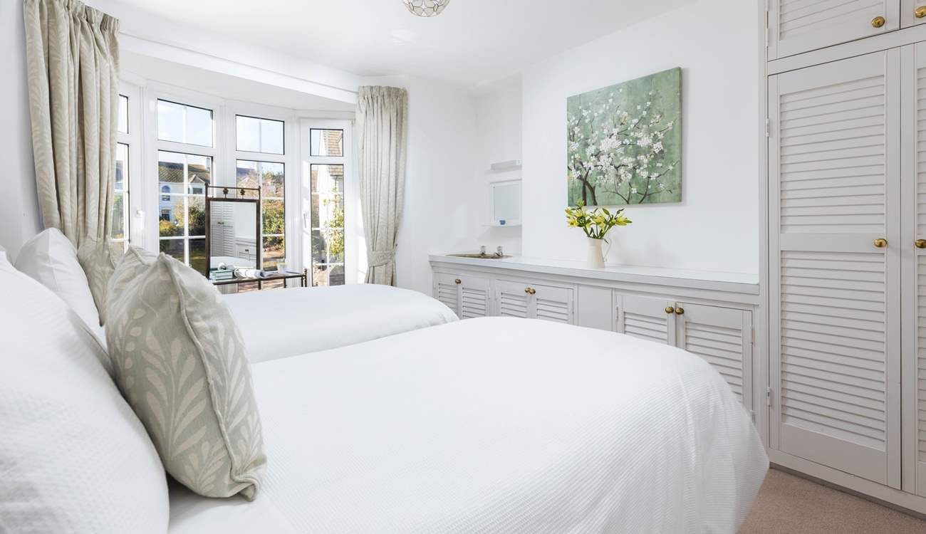 Bedroom two on the first floor can be made up as a twin room or as a super-king size bed. 