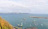 Looking out across the water in the direction of Torquay, Exmouth and the Jurassic coastline beyond. You can see for miles and miles on a clear day. - Thumbnail Image