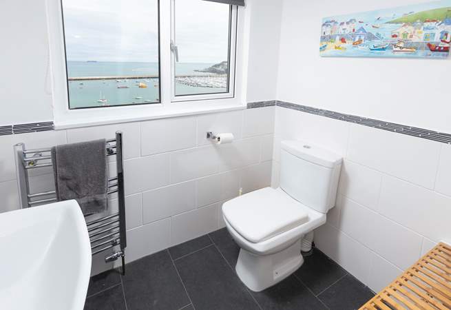 Even the first floor cloakroom has a sea view!