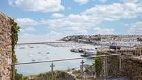 Step out of the lower ground floor snug area, down the steps and you will feel so close to the water, you could reach out and touch it.