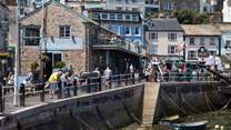 The welcoming harbourside. 