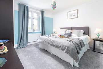 Bedroom Two is a zip and link, so you can choose from twin beds or a super-king size bed.