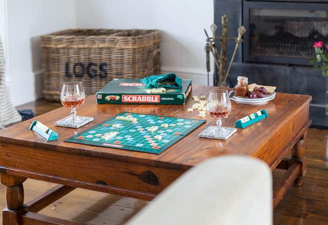 Enjoy a game of Scrabble.