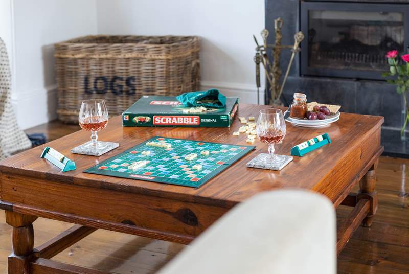 Enjoy a game of Scrabble.