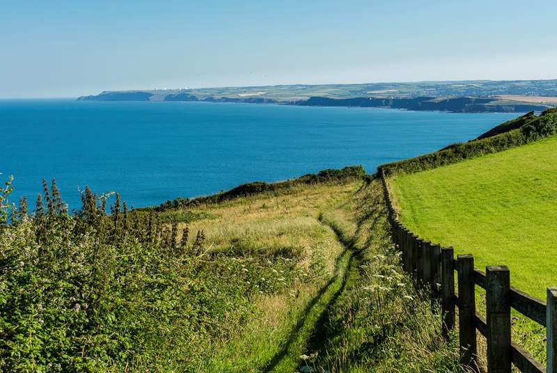 The stunning north Cornwall coast path.