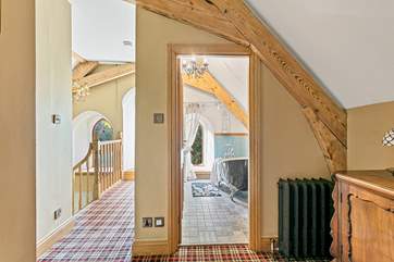 The lovingly restored woodwork extends throughout.