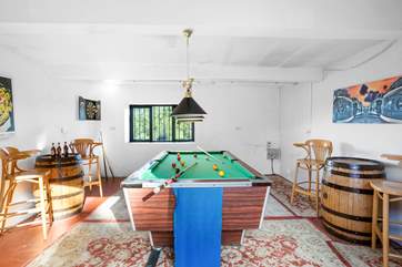 Everyone will love the games-room.