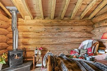 The fabulous wood-burner will keep you toasty throughout the year.