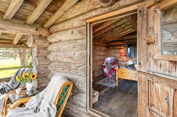Rustic charm at its best in the main lodge.