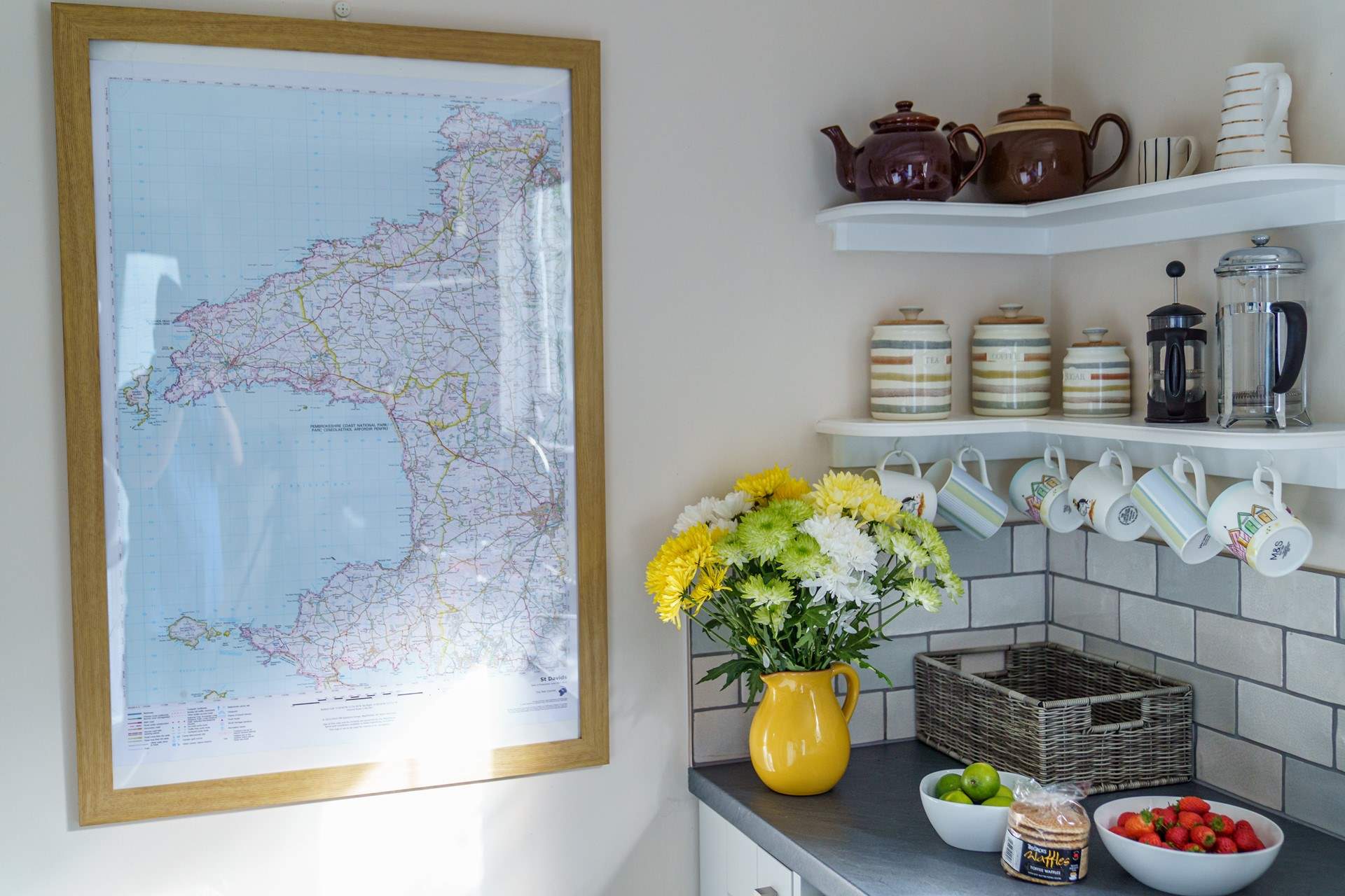 All the holiday chef needs in the well-equipped cottage kitchen. 