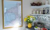 All the holiday chef needs in the well-equipped cottage kitchen.  - Thumbnail Image