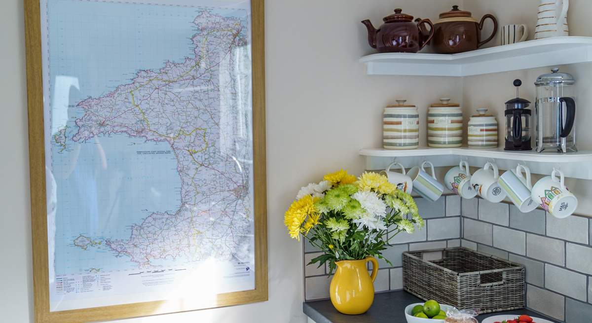 All the holiday chef needs in the well-equipped cottage kitchen. 