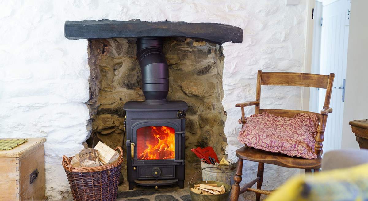 Relax by the roaring wood-burner.