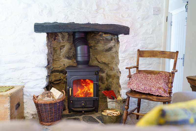 Relax by the roaring wood-burner.