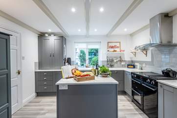 The chef will love the fabulous new kitchen with double induction hob.