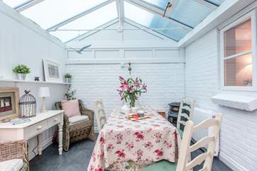 The pretty conservatory.