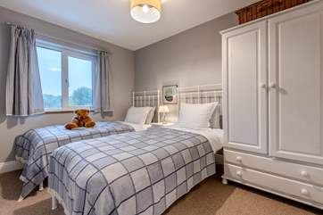 The delightful twin room is perfect for either adults or children.