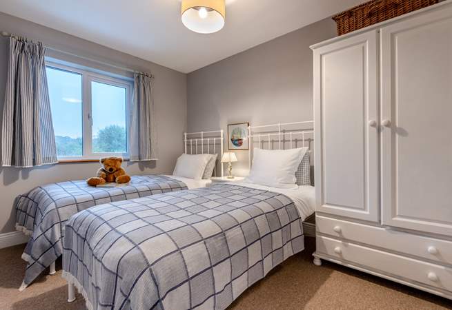The delightful twin room is perfect for either adults or children.