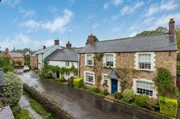 The village of Netherbury is a delight. This is the view from the front elevation.
