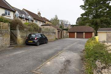 Your allocated parking space is on the right.