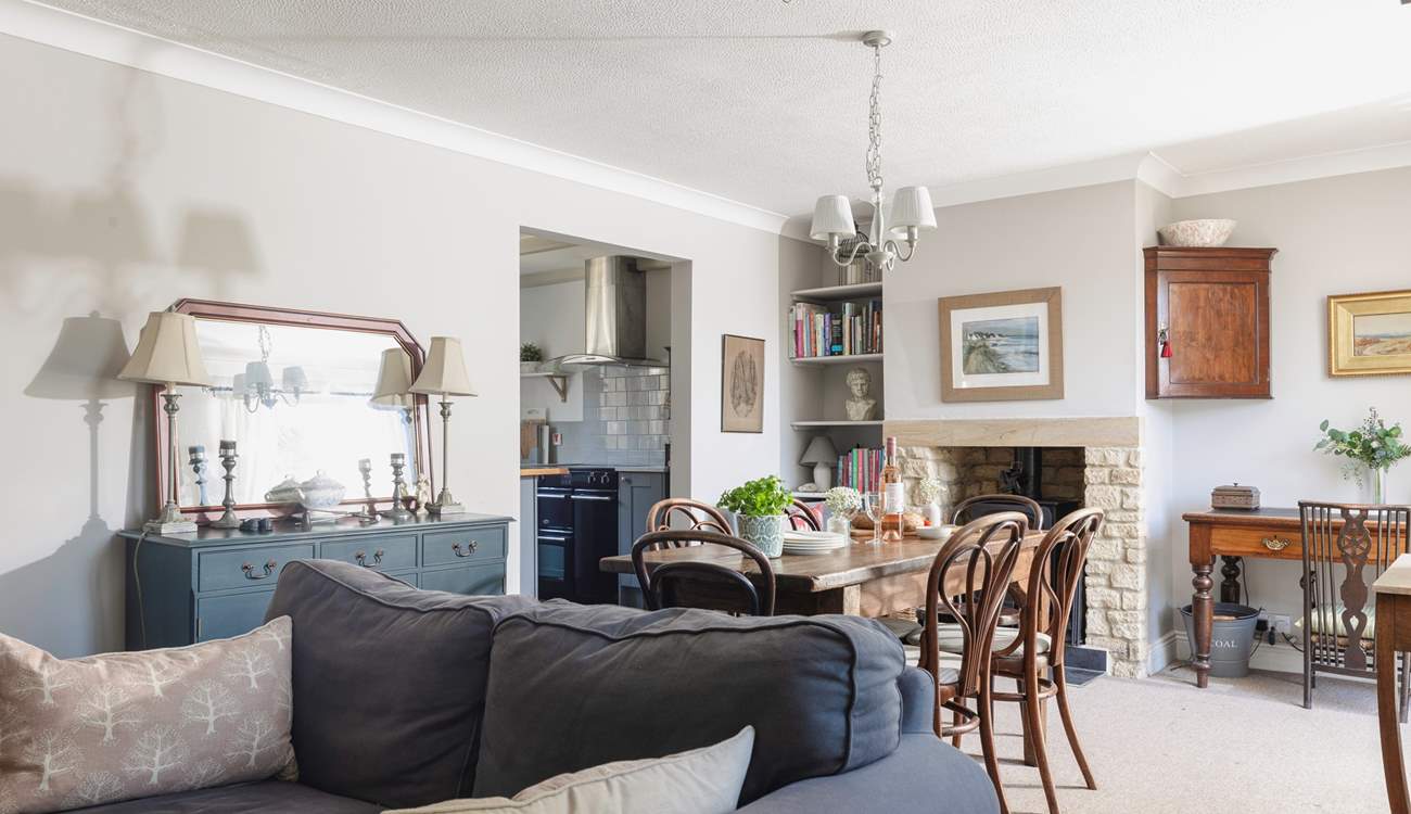 The ground floor space is great for socialising.