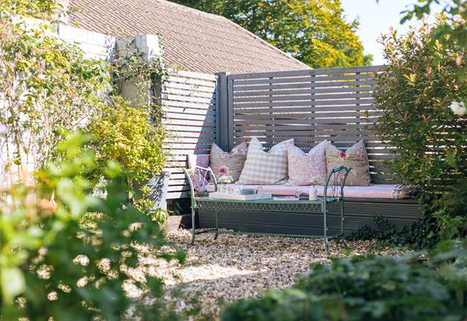 You'll never want to leave the pretty garden!