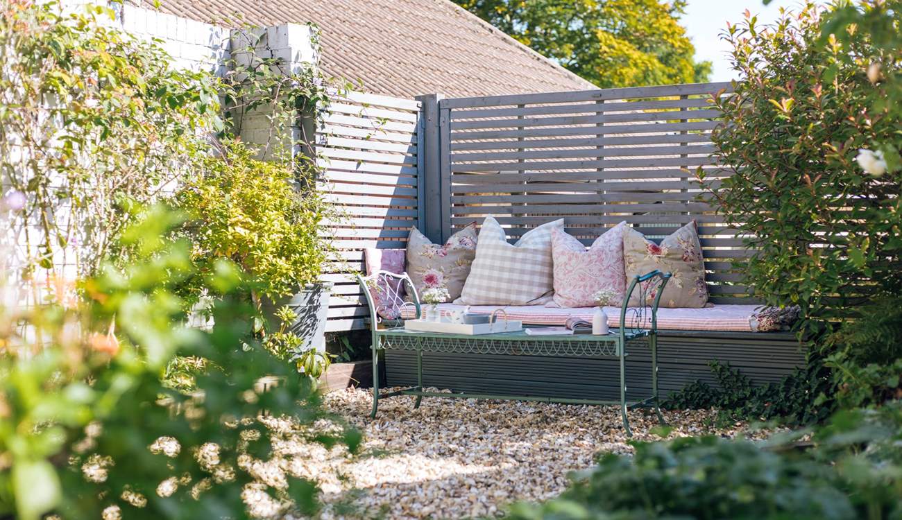 You'll never want to leave the pretty garden!