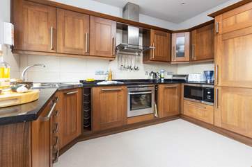 There's a wonderful kitchen but with such a great choices of places to eat out right on your doorstep, who wants to be cooking whilst on holiday?