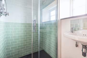 There is a handy shower-room downstairs.